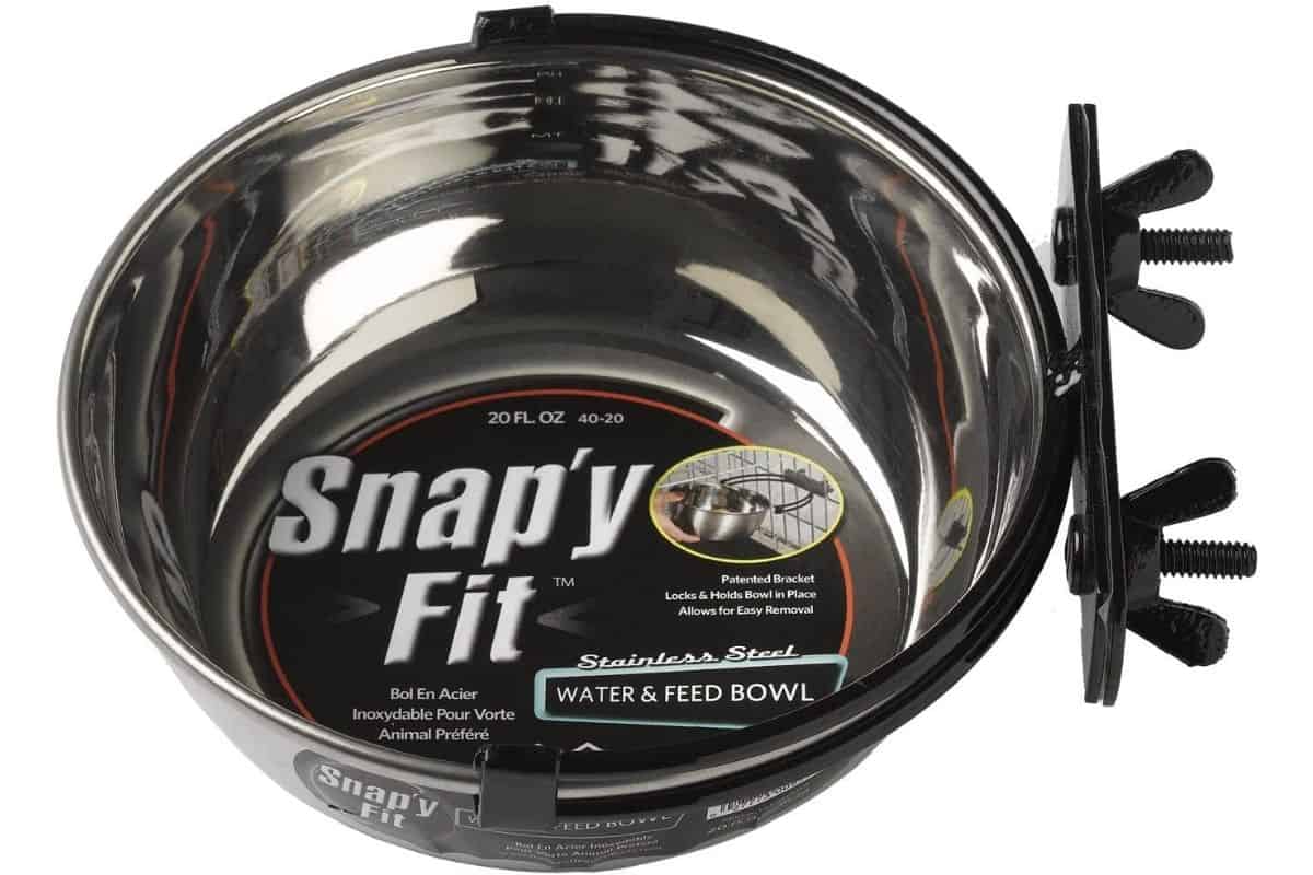 Midwest Homes for Pets Snap’y Fit Stainless Steel Food Bowl